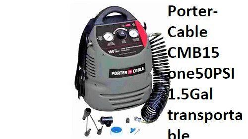 Porter-Cable CMB15 one50PSI 1.5Gal transportable compressor