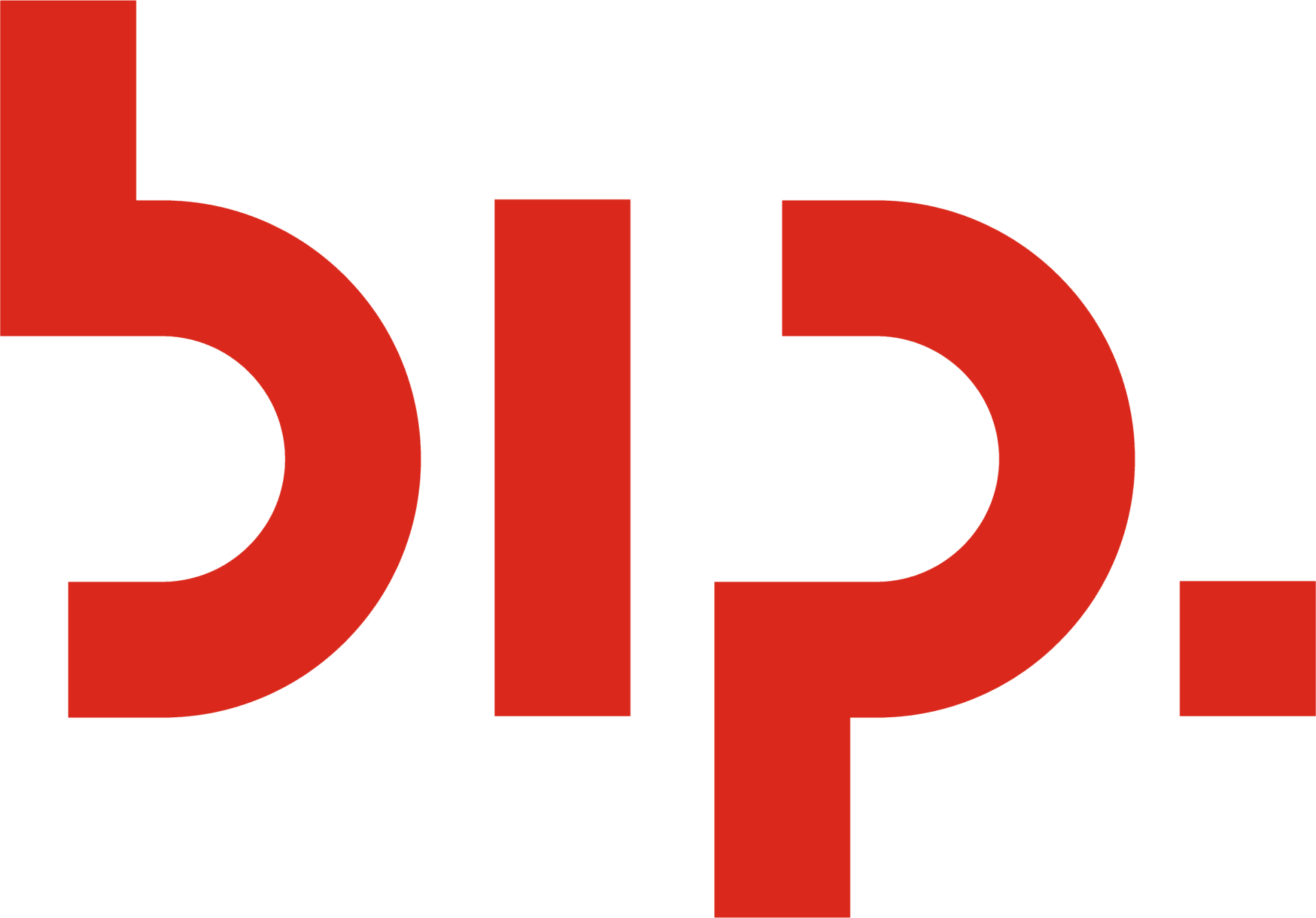 The word bip is written in red on a white background.
