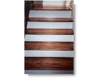 RED OAK STAIRS WITH WHITE RISERS - Wood Flooring in Minneapolis, MN