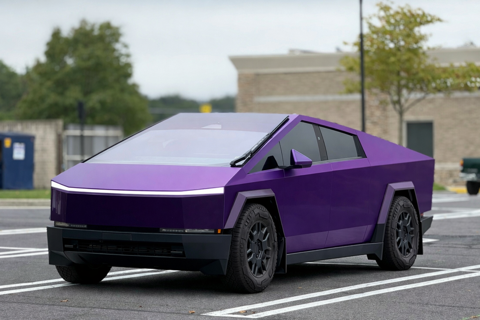 purple Cybertruck