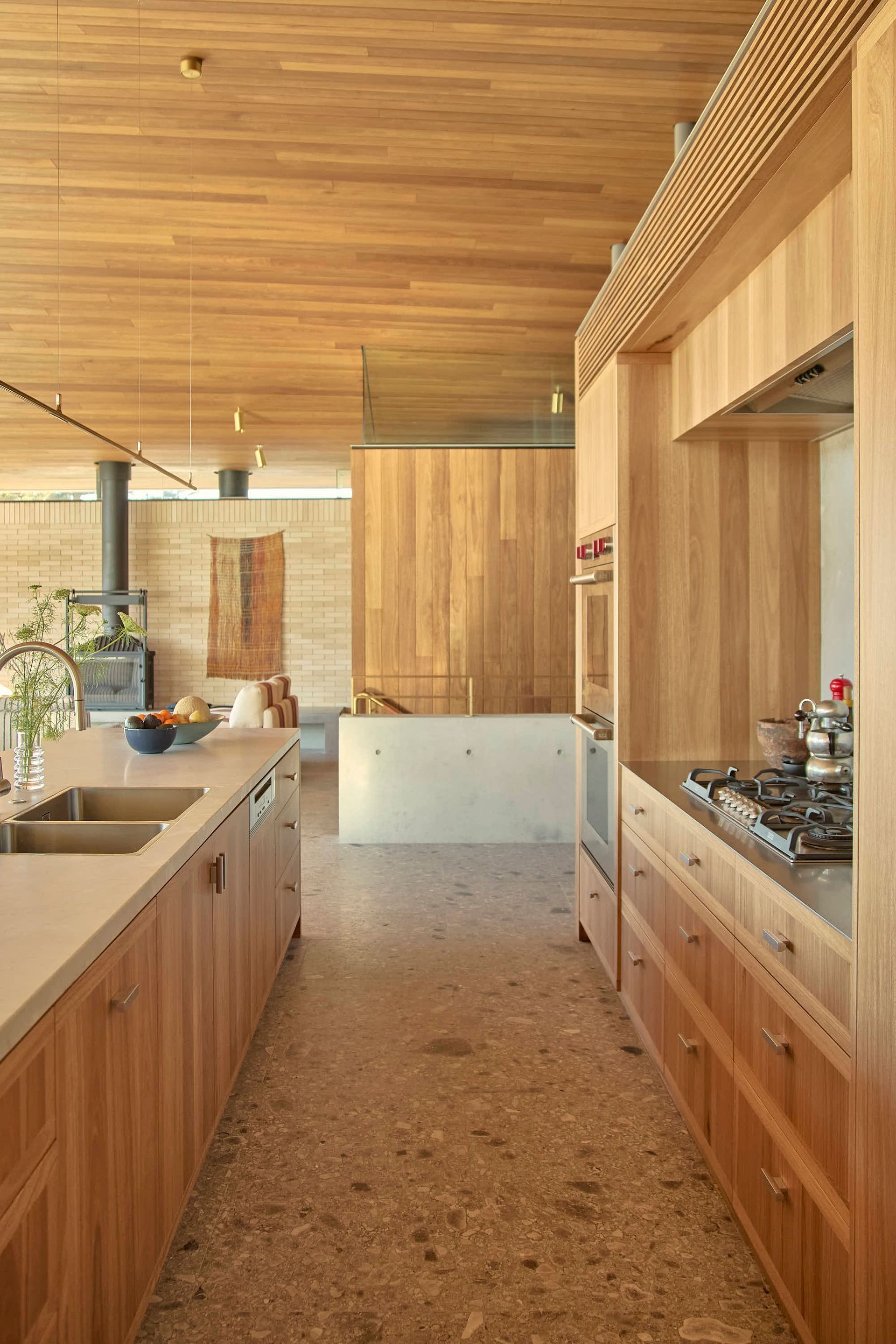 Kitchen with Wooden Cabinets — BSpoke Cabinet Making & Joinery in Southerland Shire, NSW