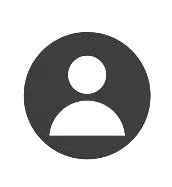 Un'icona di una persona in un cerchio su uno sfondo bianco.