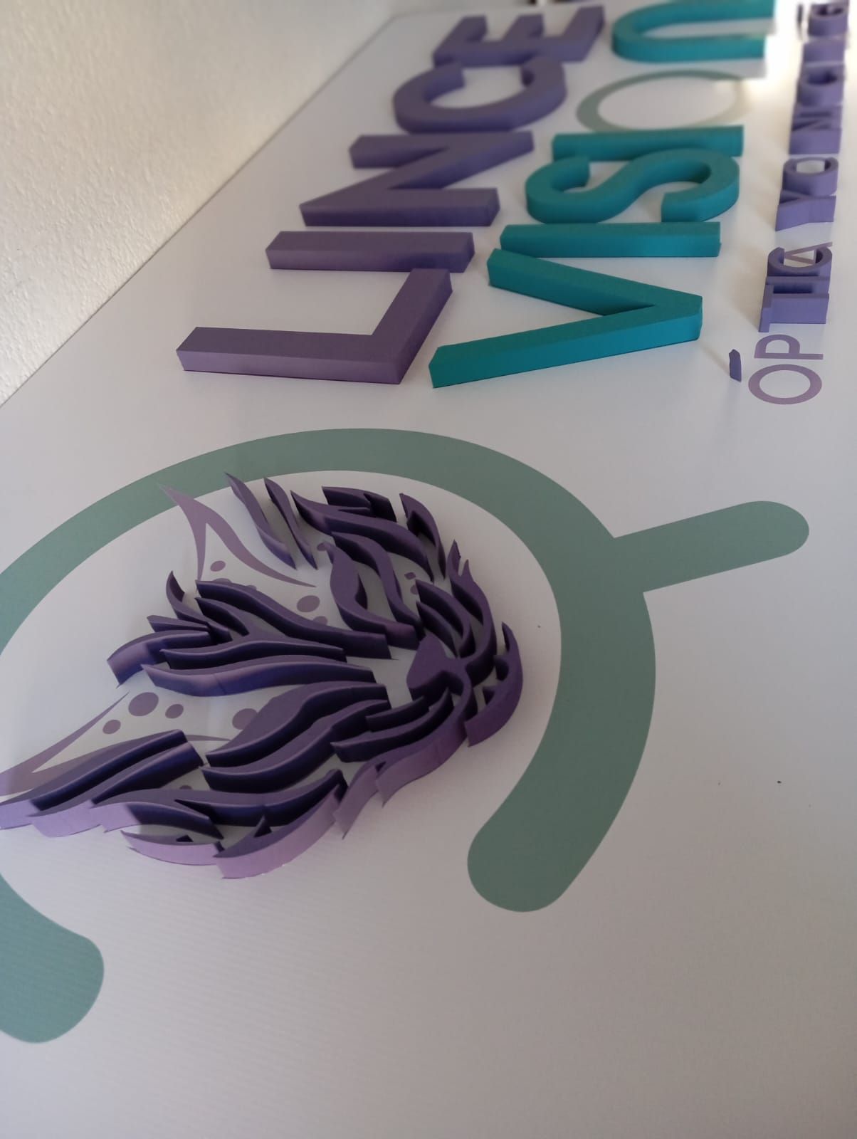 Un cartel que dice visión pulmonar.