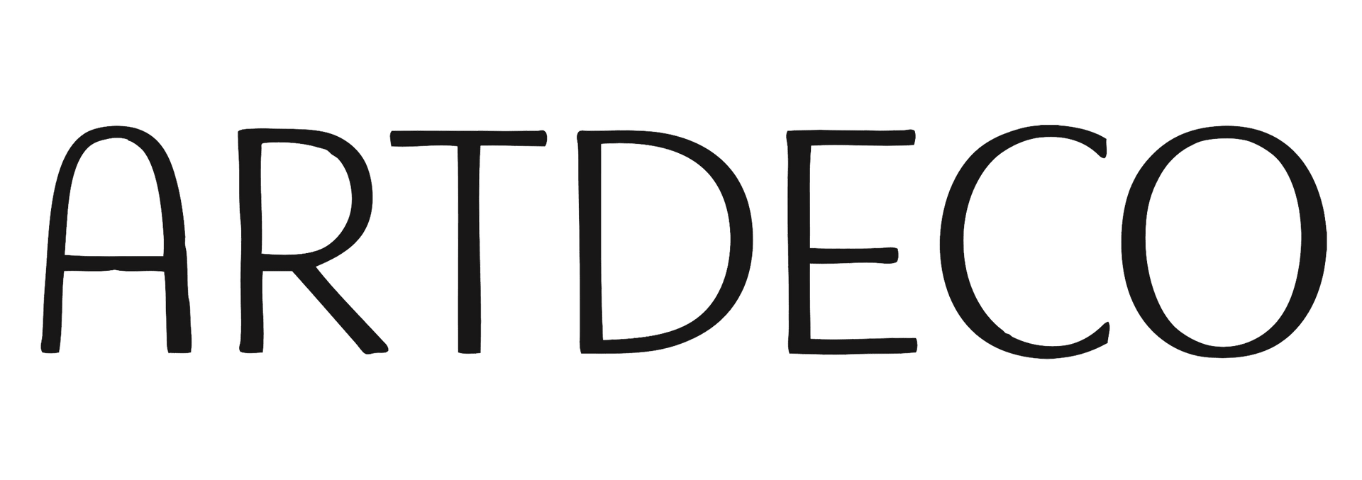 Un logo noir et blanc pour artdeco sur fond blanc.