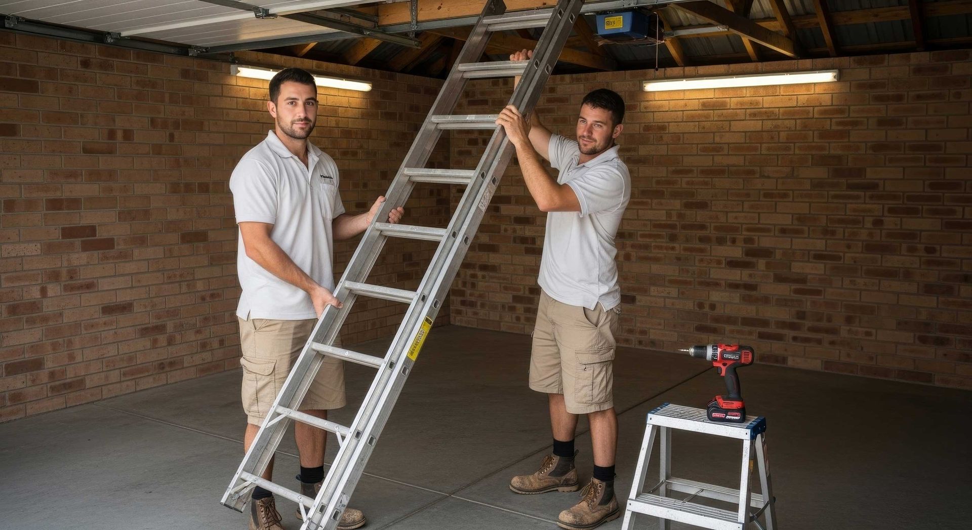 Compact Attic Ladder Installed in Tight Ceiling Space Toowoomba