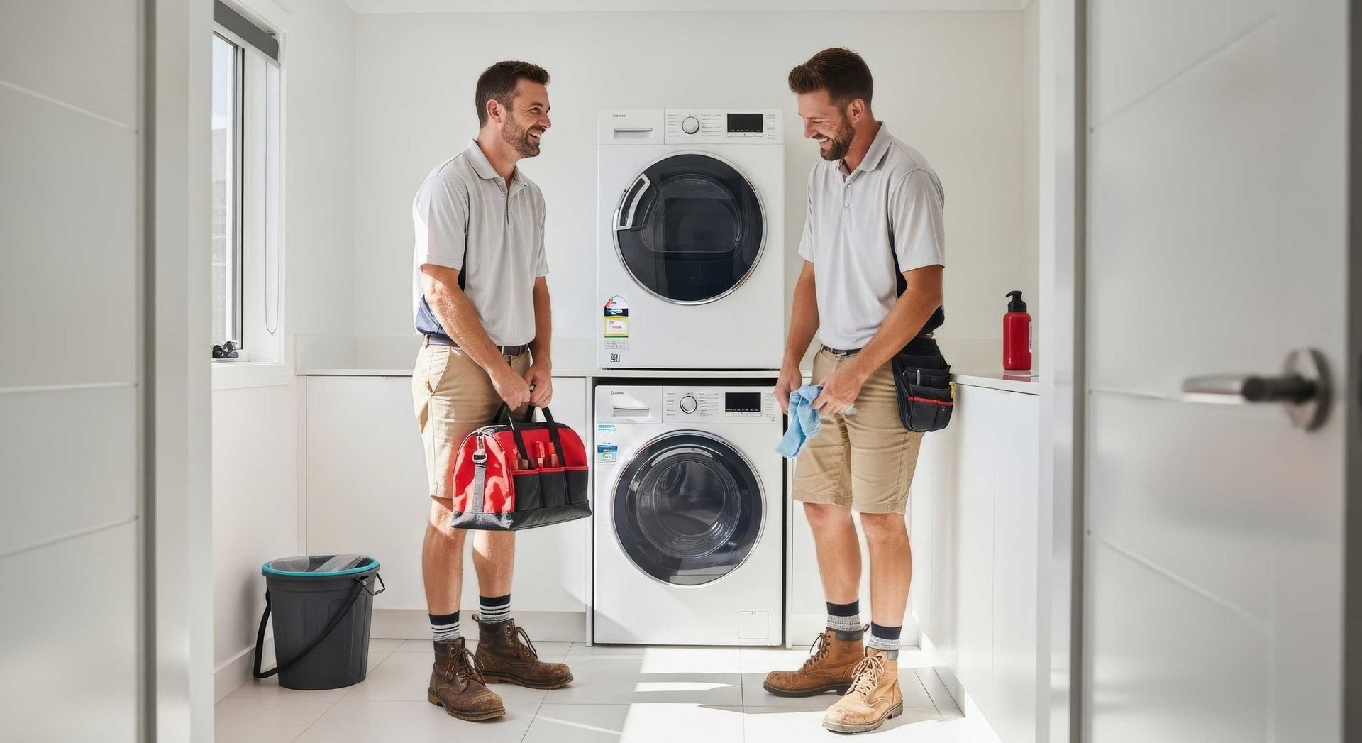 Securing Clothes Dryer with Drywall Anchors Toowoomba
