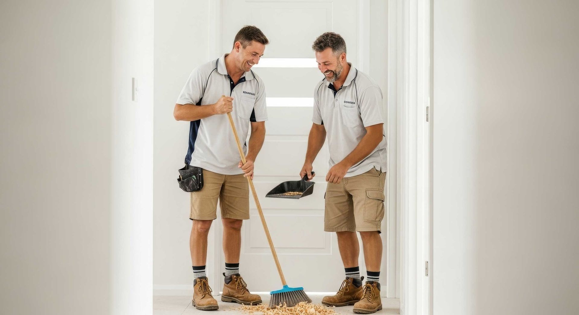 New Flush Panel Door Replacing Old Hinged Door Toowoomba