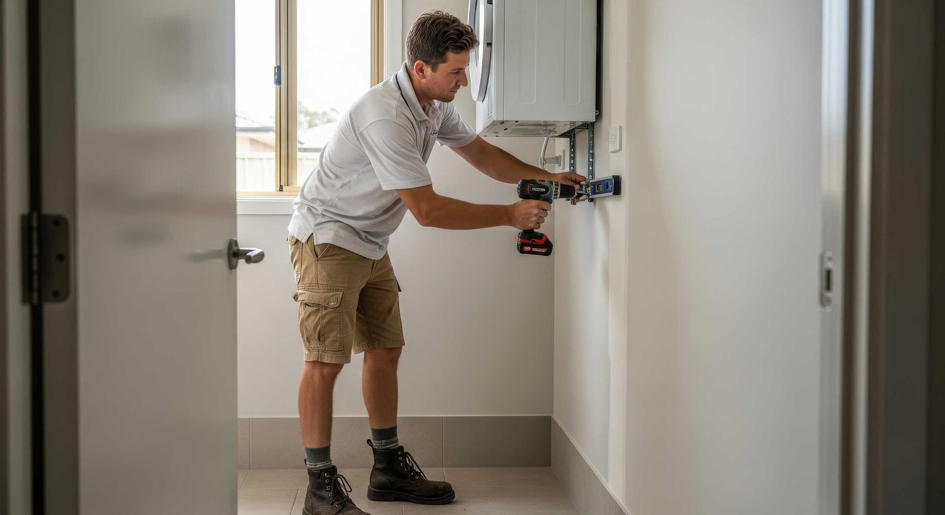 Fixing Dryer Brackets to Gyprock Wall in Toowoomba