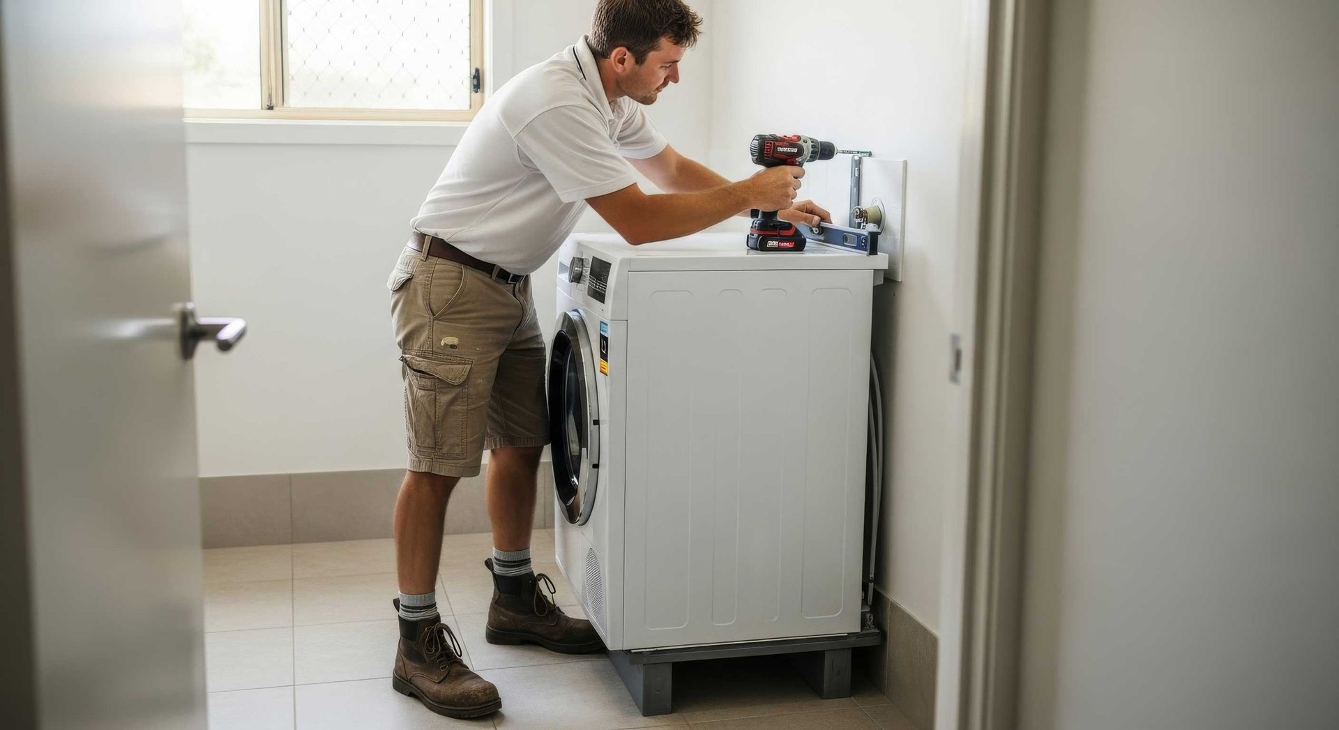 Local Handyman Installing Clothes Dryer Safely Toowoomba