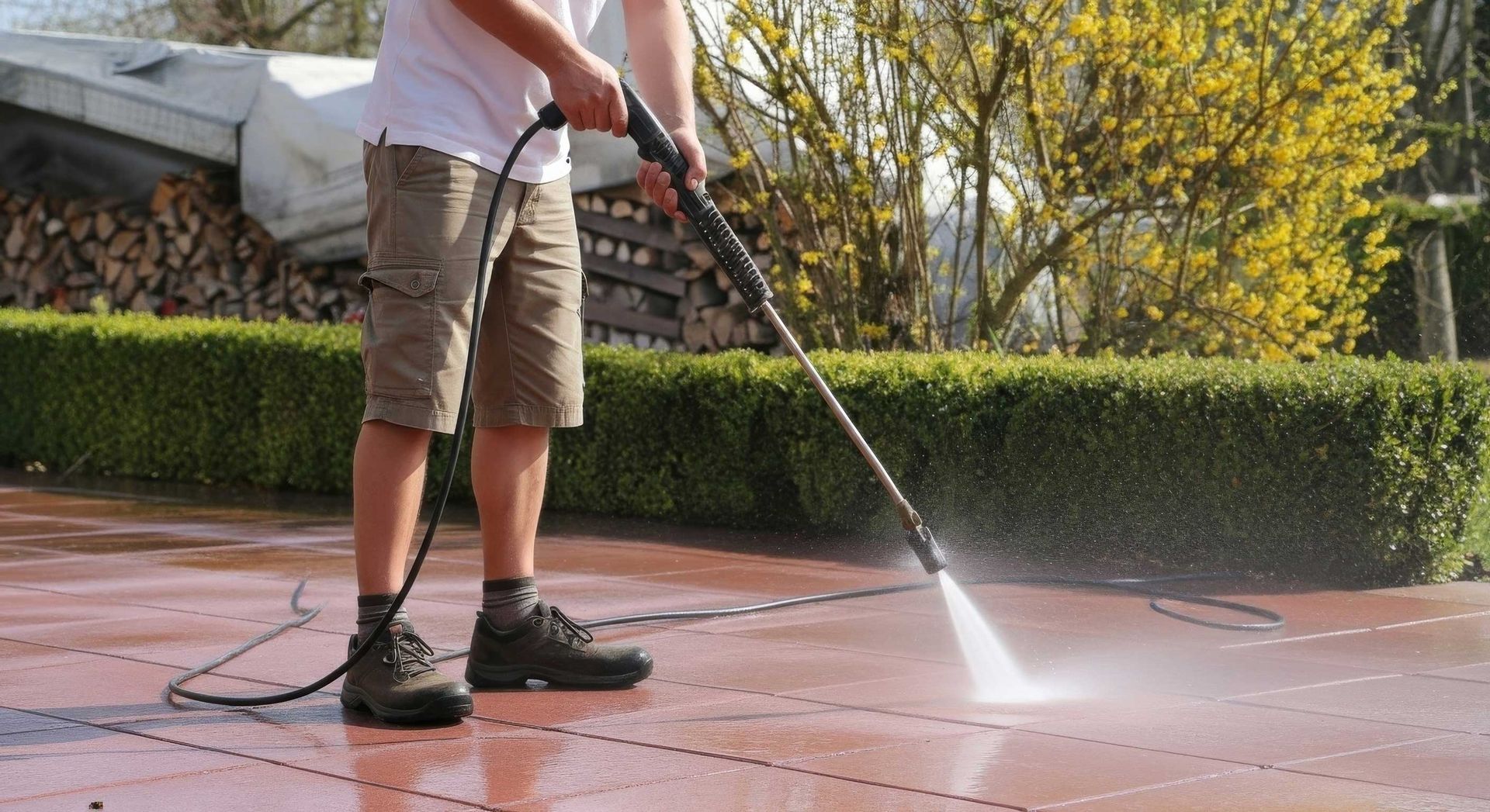 Pressure Cleaning a Driveway Before Selling in Toowoomba