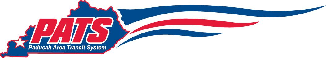 a pat 's logo with a red , white and blue flag