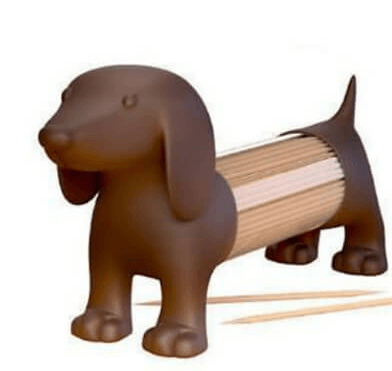 Teckel tandenstoker houder