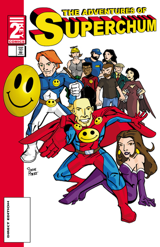 Alternate cover to The Adventures of Superchum comic book