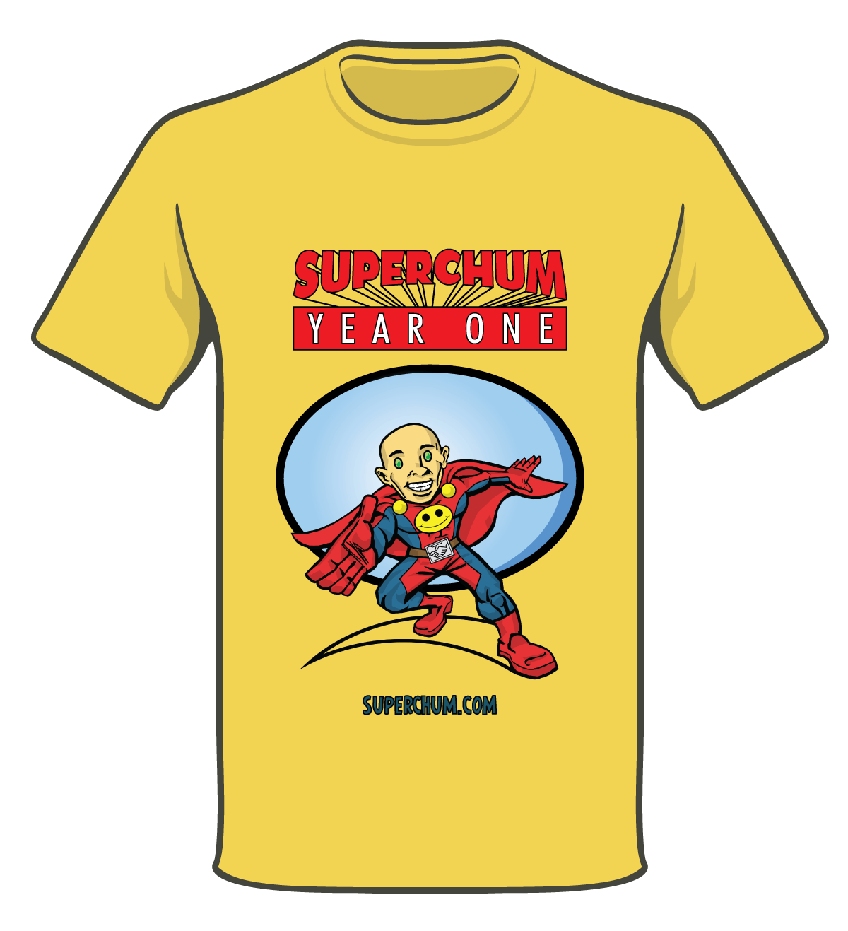 The official Adventures of Superchum T-Shirt