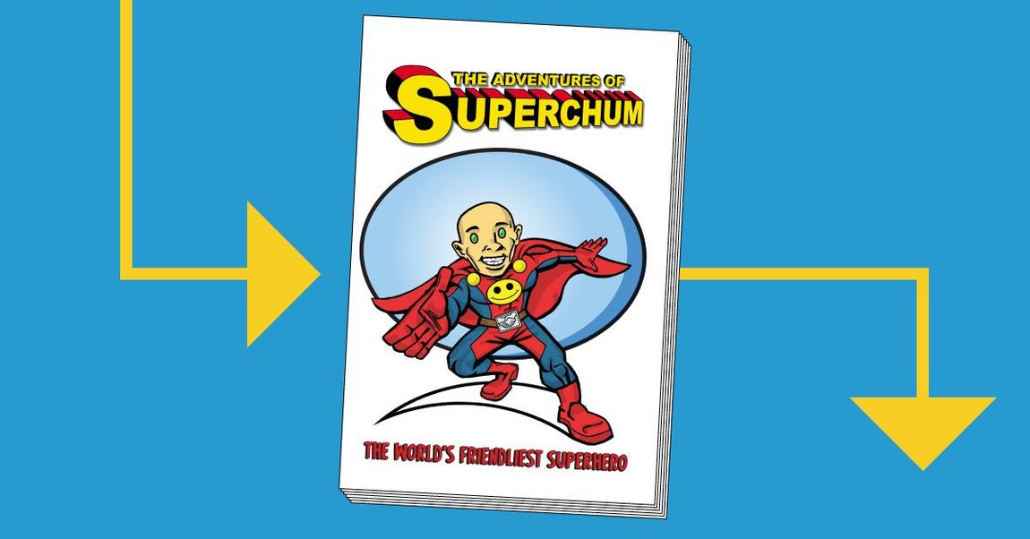 Superchum flying at you