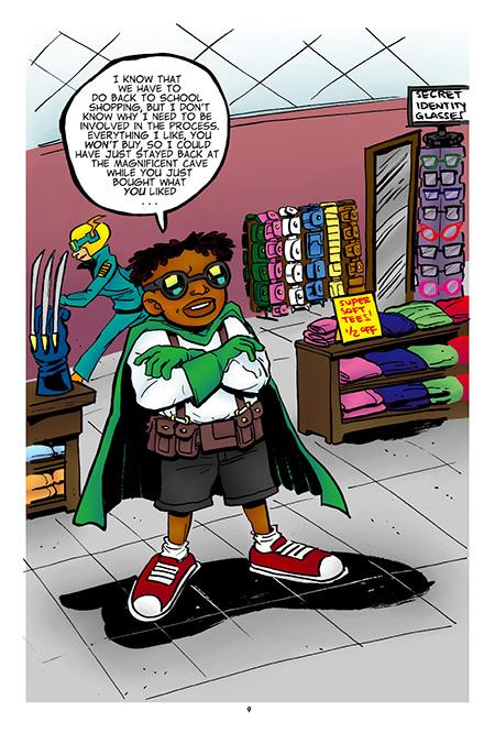 A panel from Leon Protector of the playground