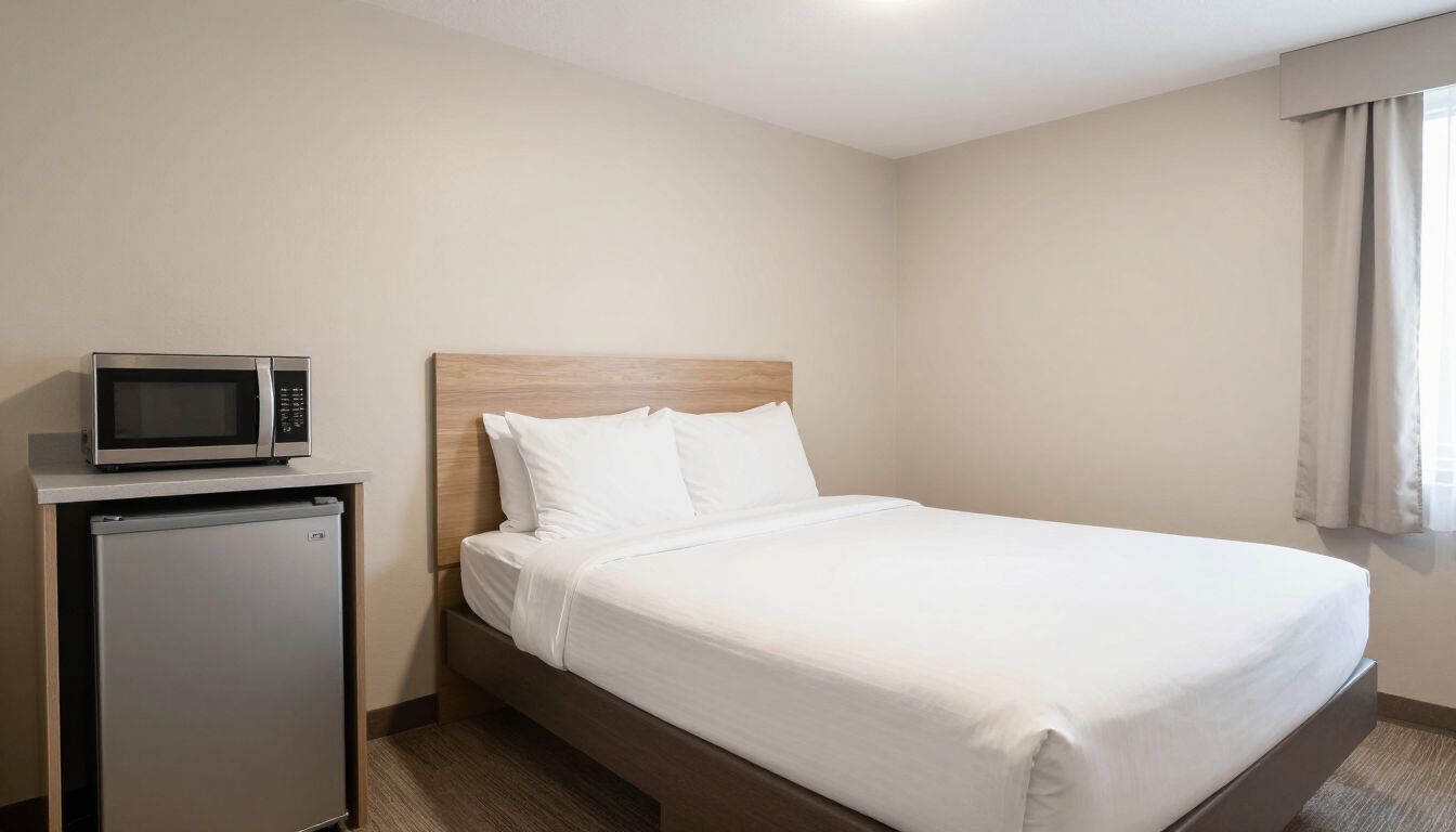 Cozy motel room interior