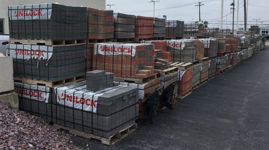 Block Pavers — Highland, IN — Krooswyk Materials, Trucking & Excavating Inc.