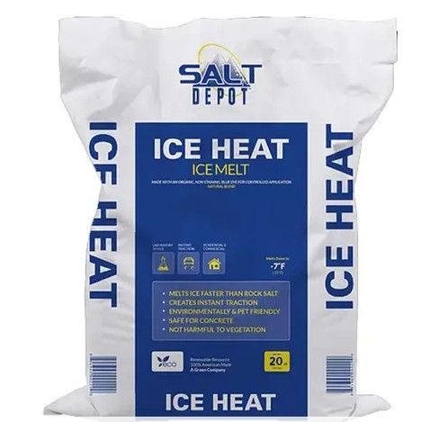 Bag of Ice Heat ice melt from Salt Depot, melts ice faster, environment and pet friendly.
