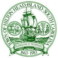 Town of Hilton Head Island, South Carolina seal: sailing ship, dates 1663-1983, motto 