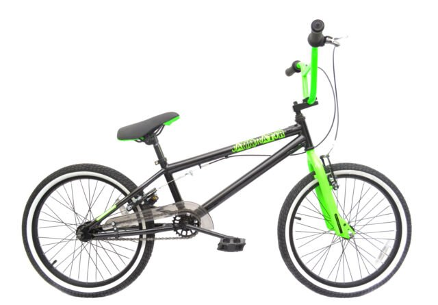 Rooster Jamminator Black and Green BMX bike