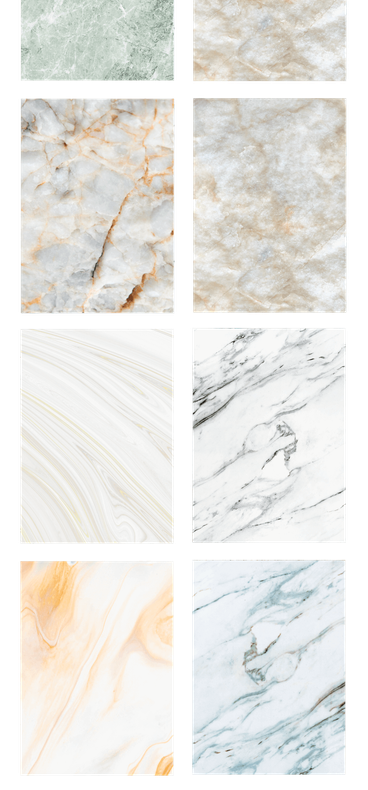 There are many different types of marble.