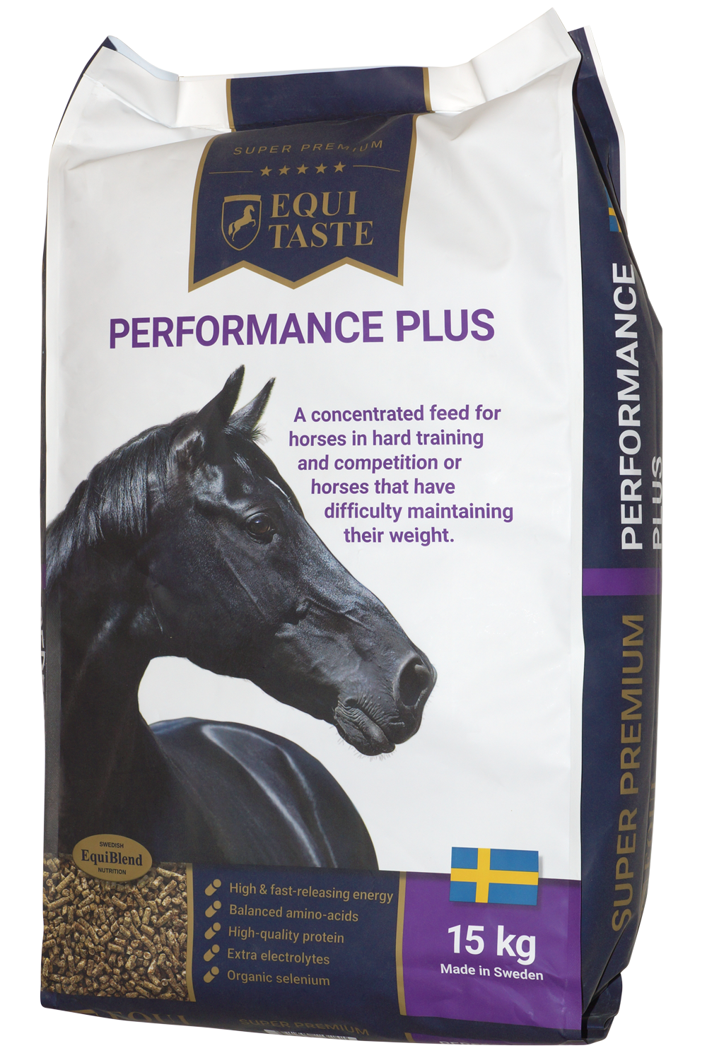 EquiTaste Performance Plus hestefôr – hestefôr, kraftfôr, fôrtilskudd til hest