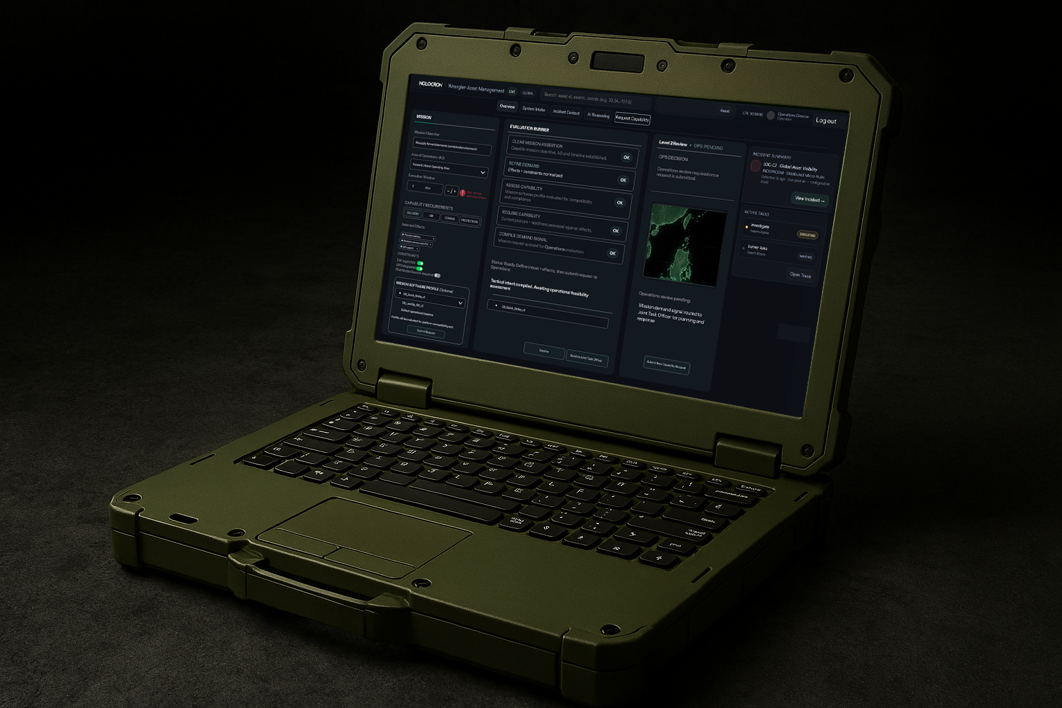 A computer monitor displays a calendar application, with a keyboard, mouse, and tablet on a desk.