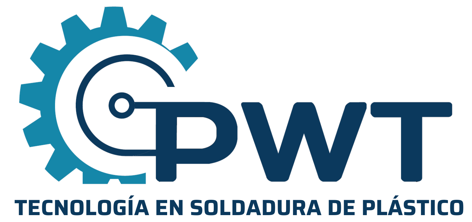 Logo with a gear, circuit, and the letters PWT in dark blue.