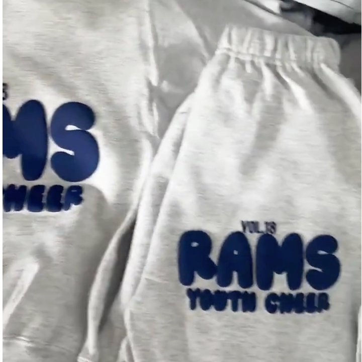 Puffy Letter Sweat Set