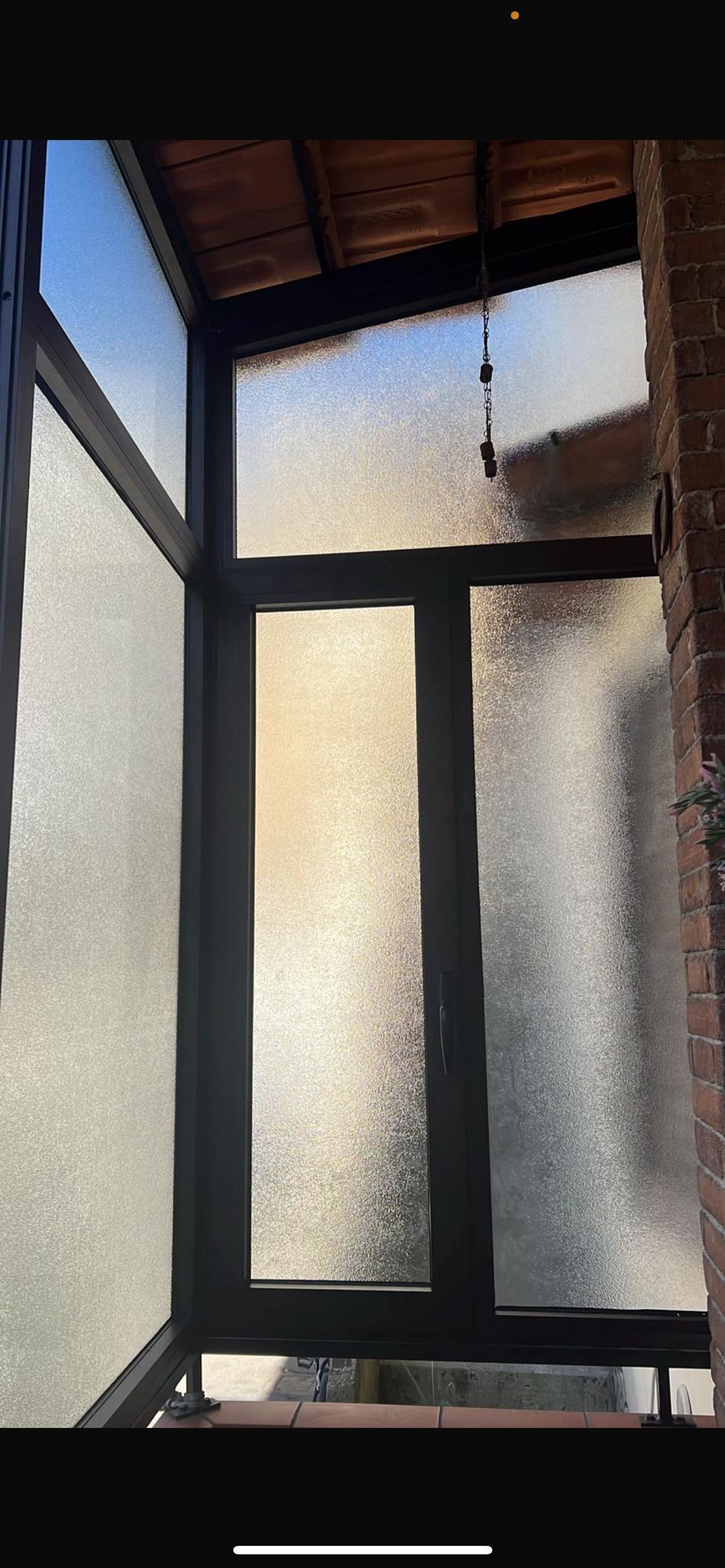 verande con vetro opaco