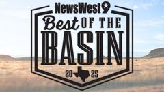 NewsWest Best of the Basin 2025 award logo for roofing excellence in Texas
