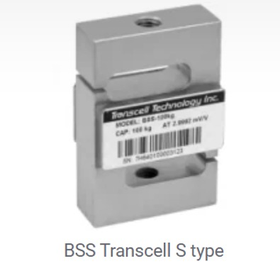 Celda de carga BSS Transcell tipo S, color plata, rectangula