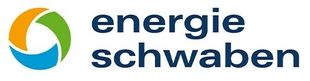 Ein Logo für Energie Schwaben mit einem grün-blauen Kreis.