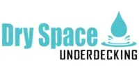 The dry space underdecking logo has a drop of water on it.