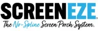 The logo for screeneze the no-spline screen porch system.