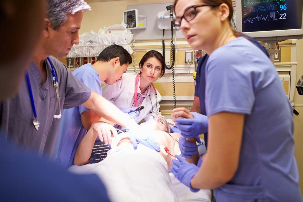 emergency room scene
