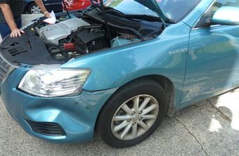 North nowra smash repairs blue car