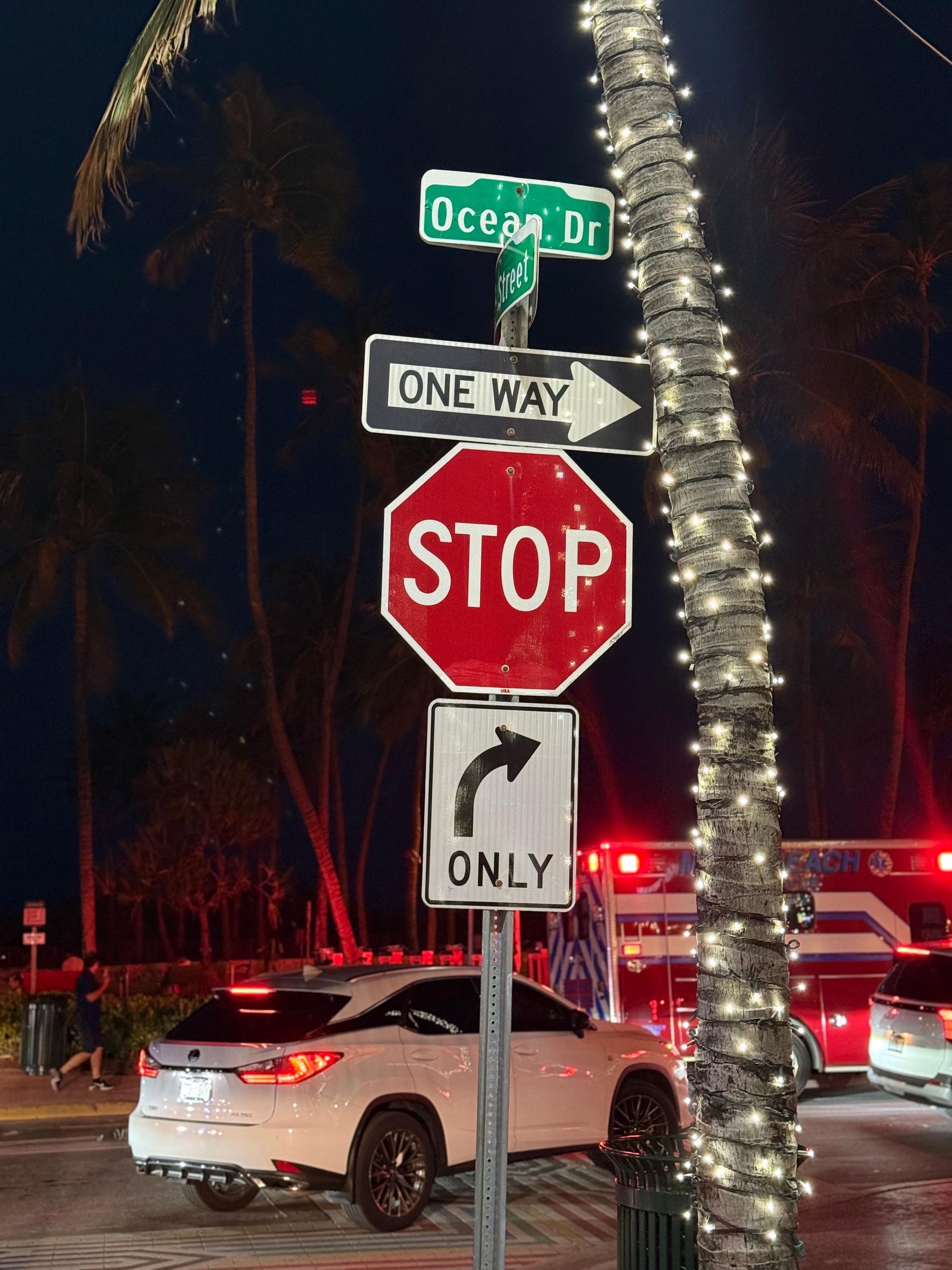 Ocean Drive seen on the Miami Night Tour