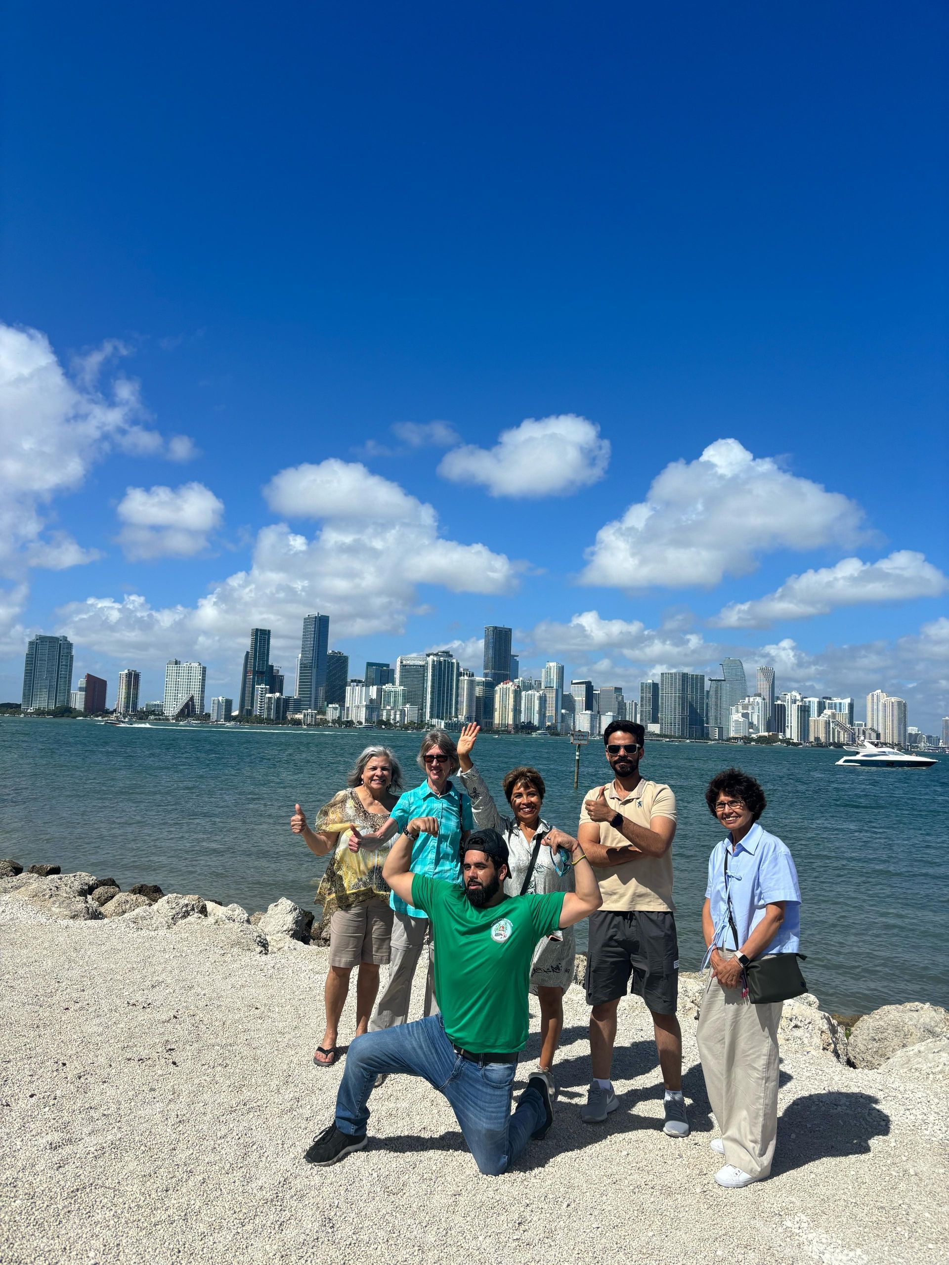 Secret Miami skyline photo stop on the best Miami hop on hop off bus tour
