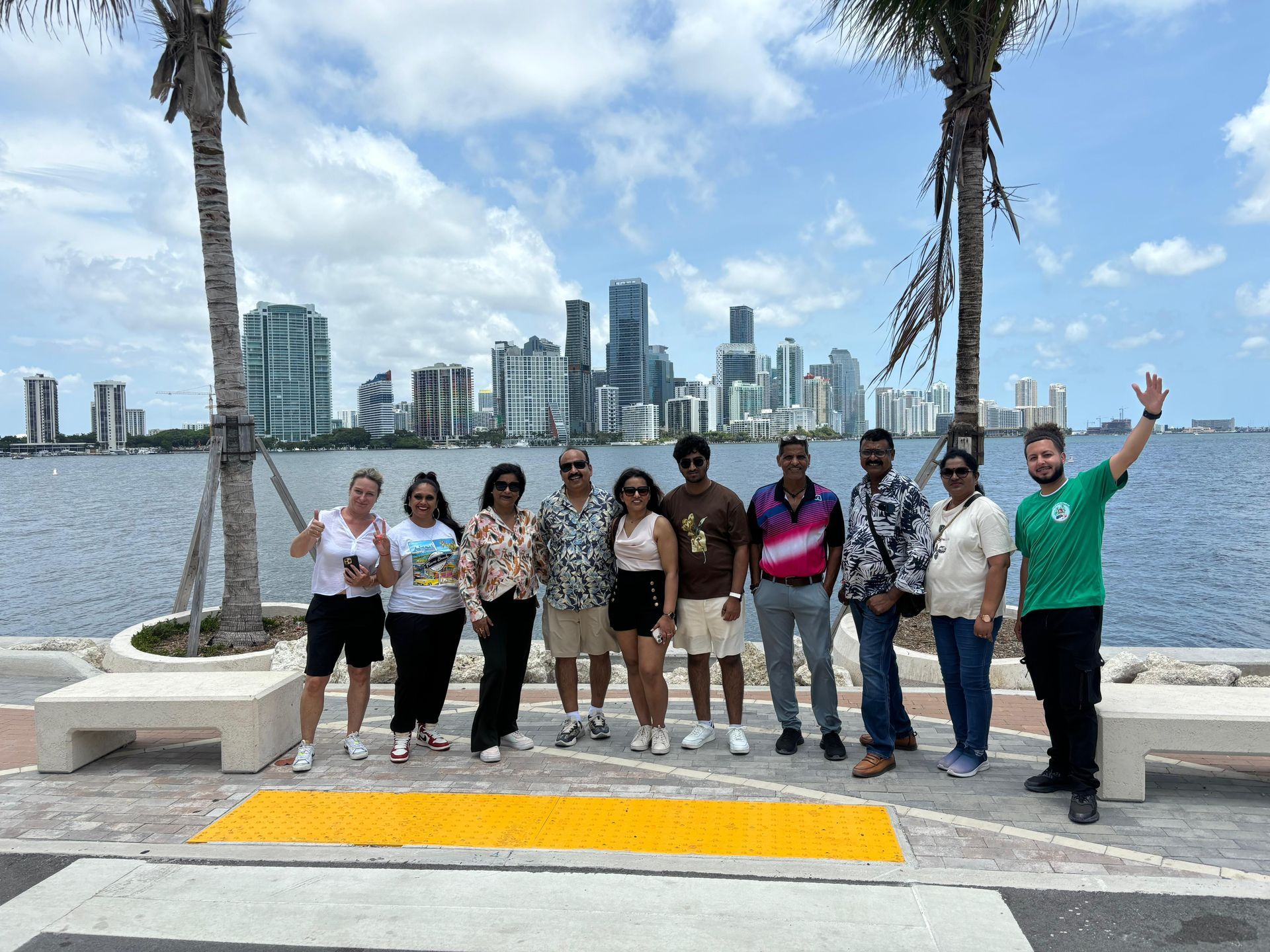 Small Group Miami City Tour experience in the secret Miami Skyline photo spot