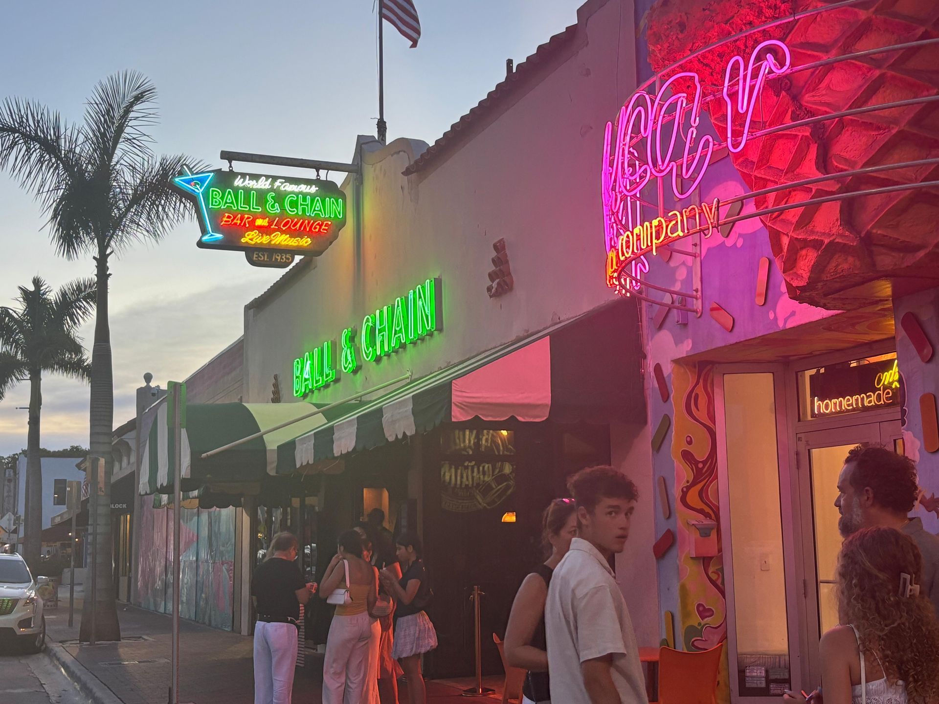 Little Havana at night on the Miami Sunset and Lights City Tours