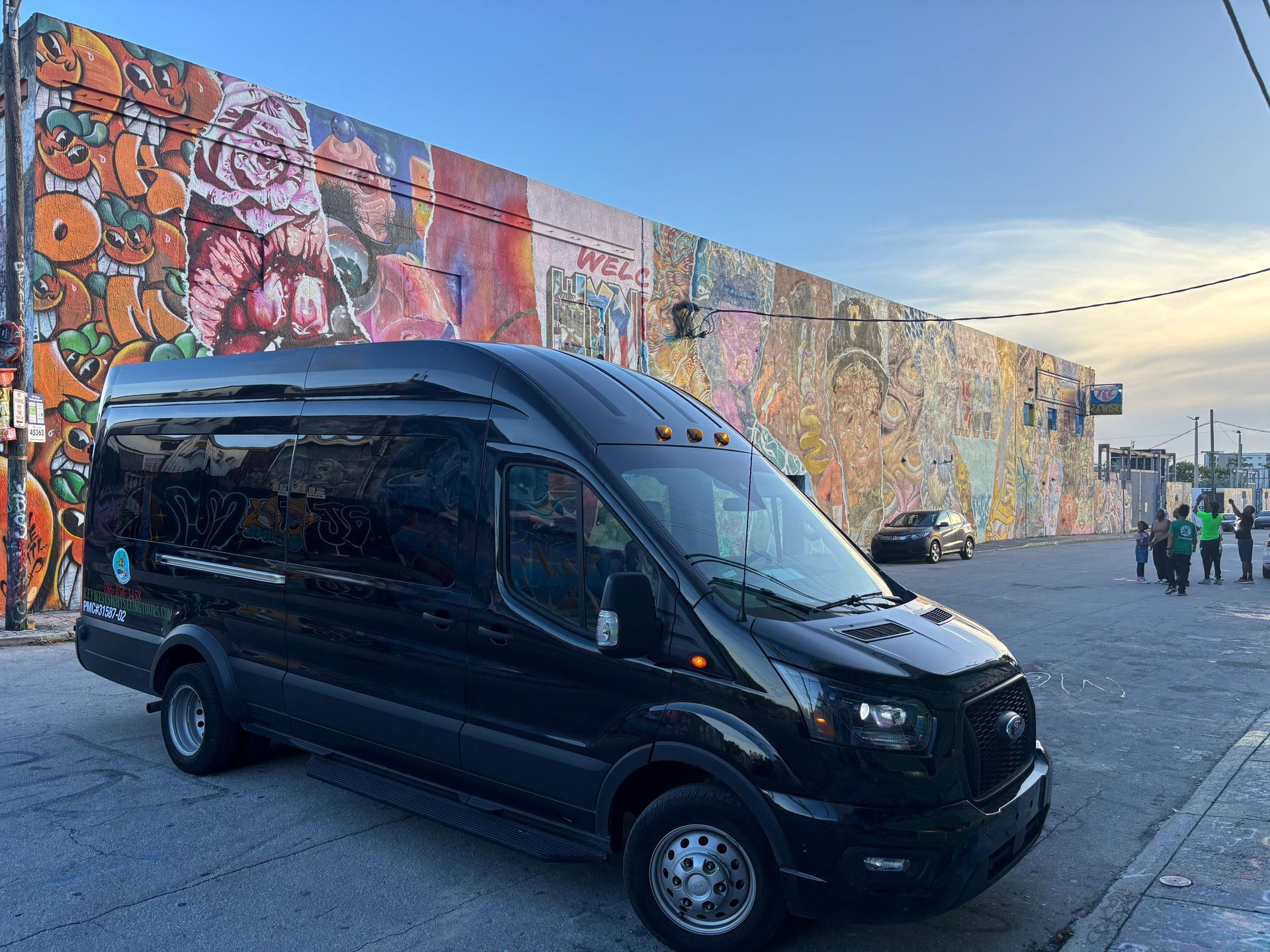 Wynwood Walls during the City lights and Sunset City tour by bus