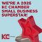 Red star-shaped award with 
