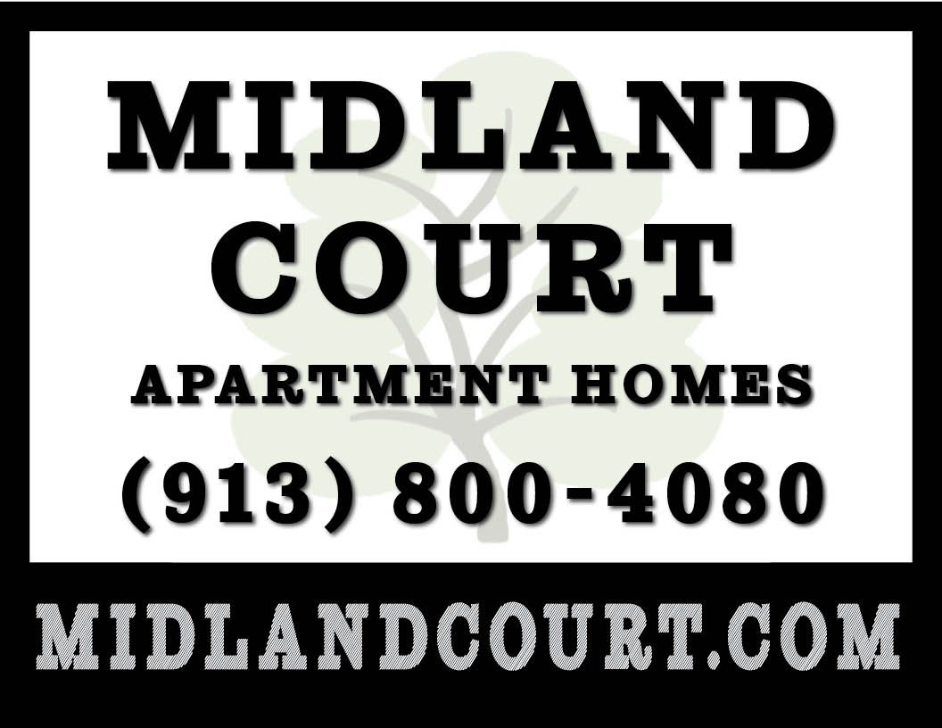A sign for midland court apartment homes