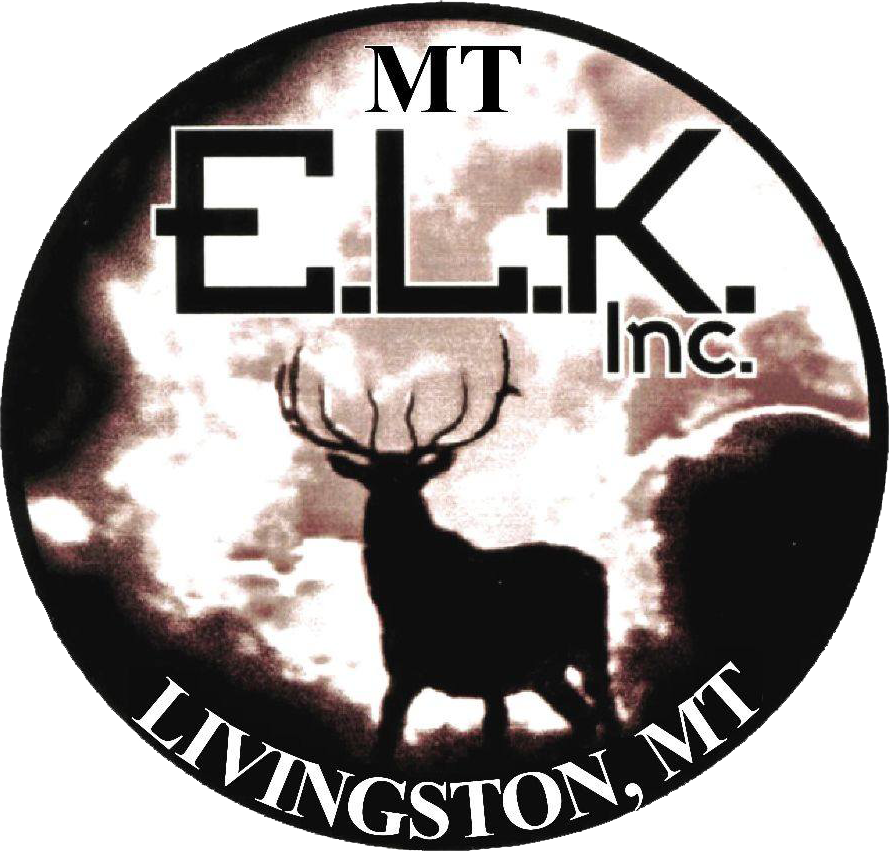 A logo for mt elk inc. livingston mt