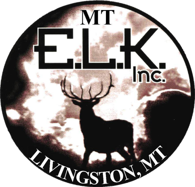 A logo for mt elk inc. livingston mt