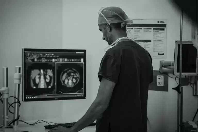 Dr Kapil Sethi Reviewing Prostate Scans