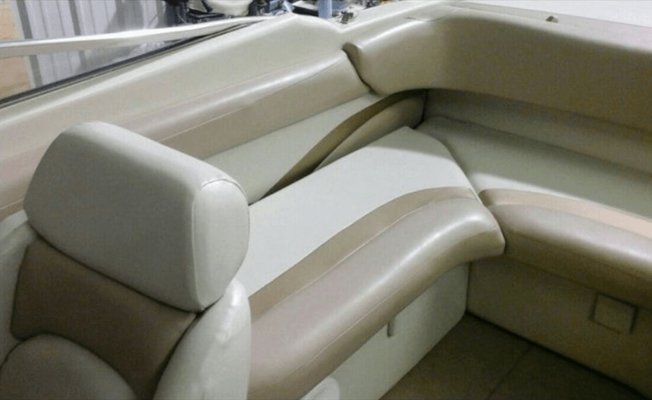 Boat upholstery, carpet after