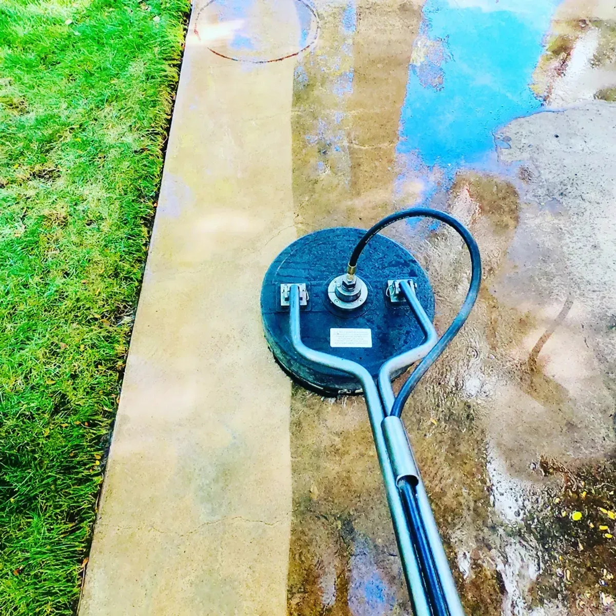 power scrubbing cement
